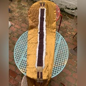 56” synthetic fleece girth English riding used